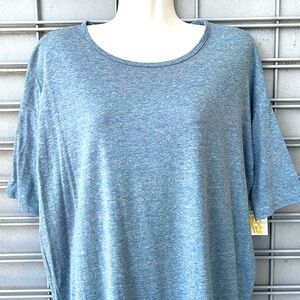 LLR Blue Speckled  Irma Tunic Top-0173